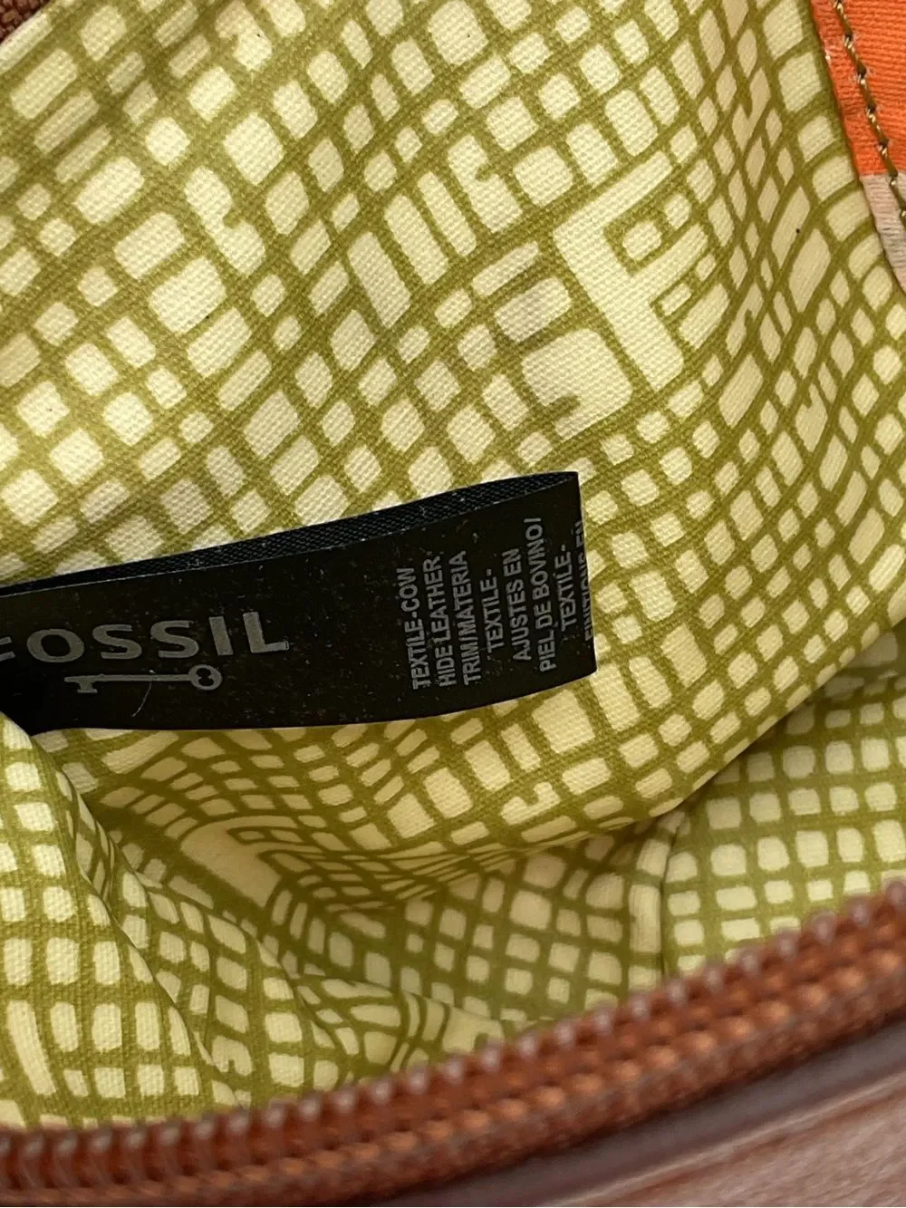 Fossil Key-Per Retro Floral Coated Canvas Cosmetic Pouch